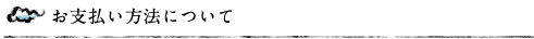 お支払い方法について